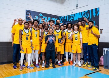 Picture of Varsity Lee Legends Team at the Be Legendary Showcase at Grace Christian University.