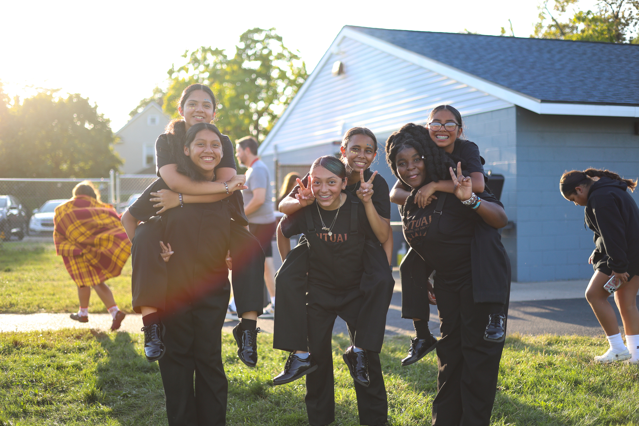 Picture of Band Students having fun